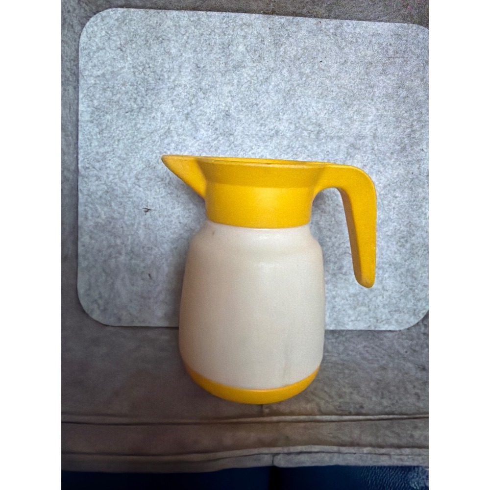 Vintage Little Tikes Yellow Cream Play Coffee Carafe Pitcher 3468BXX Retro Toy